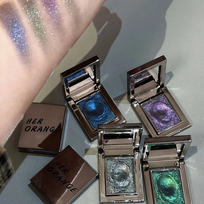 Monochrome Eye Shadow, Flashing, Brightening, Long-Lasting Color, Waterproof and Sweat-Proof, Natural Cosmetics