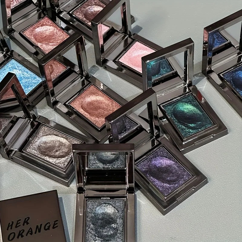 Monochrome Eye Shadow, Flashing, Brightening, Long-Lasting Color, Waterproof and Sweat-Proof, Natural Cosmetics