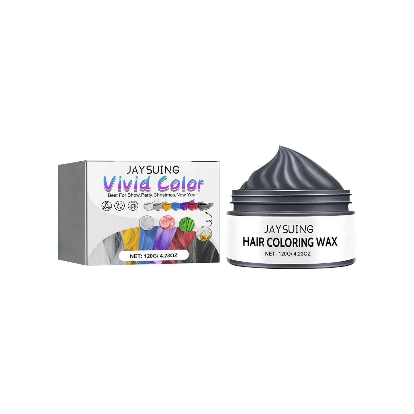 Hair Color Wax Temporary Instant Gray Root Coverage Non-damaging Hair Dye Cream