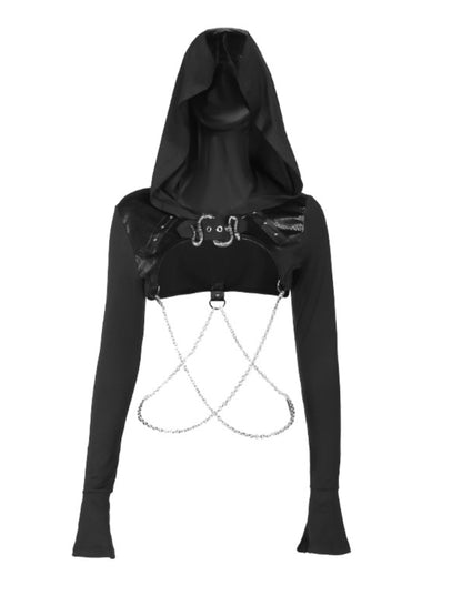 Women's Gothic Punk Chain Short Cardigan