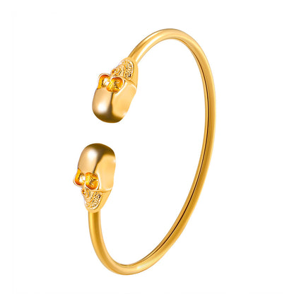 Retro Exaggerated Gothic Skull Bracelet